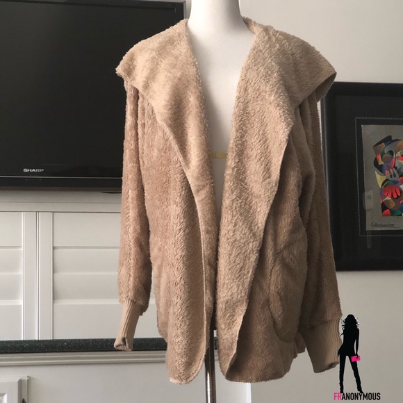 Beige Soft Sherpa Jacket - Picture 4 of 5